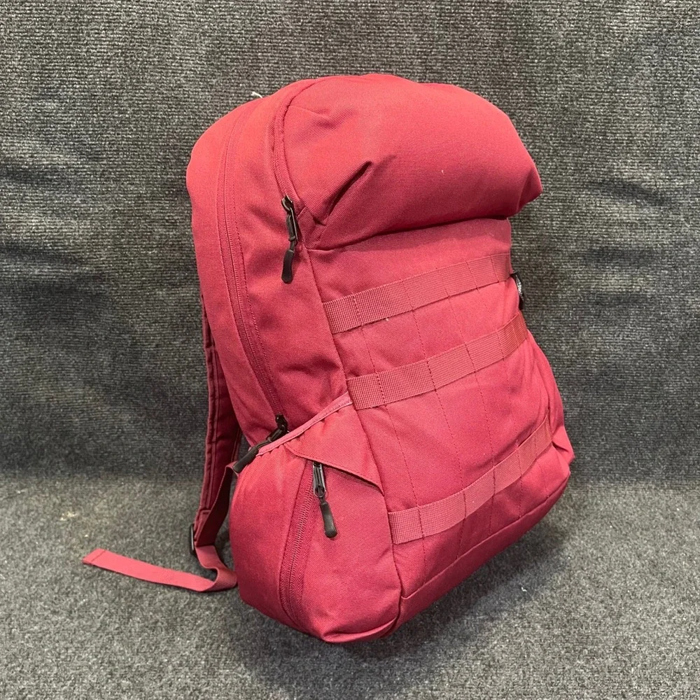 AmazonBasics B078J7NT5G Deep Red MOLLE Canvas Backpack for Laptops up to 15 inch